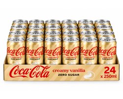 Tray Coca Cola - Creamy Vanilla Zero sugar - 24 x 250 ml