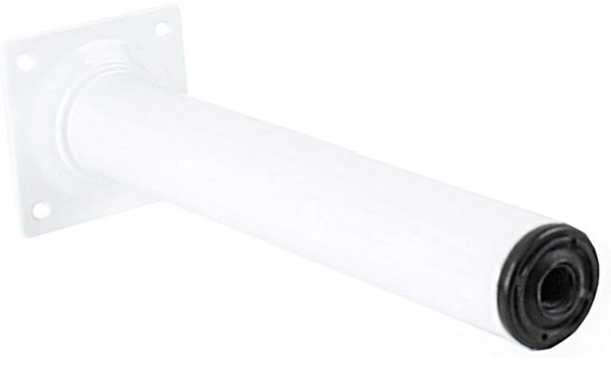 Set van 4 ronde stalen meubelpoten voor tafels en bureaus - 60 cm wit