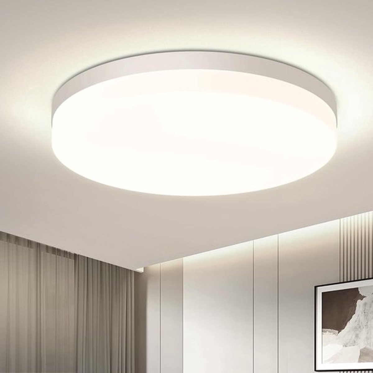 Ronde led-plafondlamp - 48 W - Modern en verstelbaar - IP44-waterdicht voor binnen