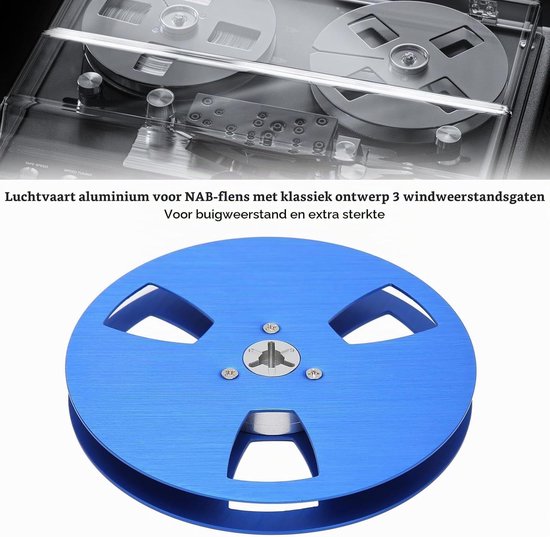 Lege 1/4 5 Inch Tape Reel voor Reel to Reel Tape Spelers, Universele Aluminium Open Reel voor Geluidsopnames, Ideaal voor Tape Take-up en Reparatie — afbeelding 2