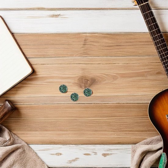 3 Stuks Antislip Voetschakelaar Doppen voor Gitaar Effectpedalen Duurzame Kunststof Caps in Inktgroen Eenvoudig Te Installeren Compatibel met Merken voor Stabiele Stille Bediening — afbeelding 2