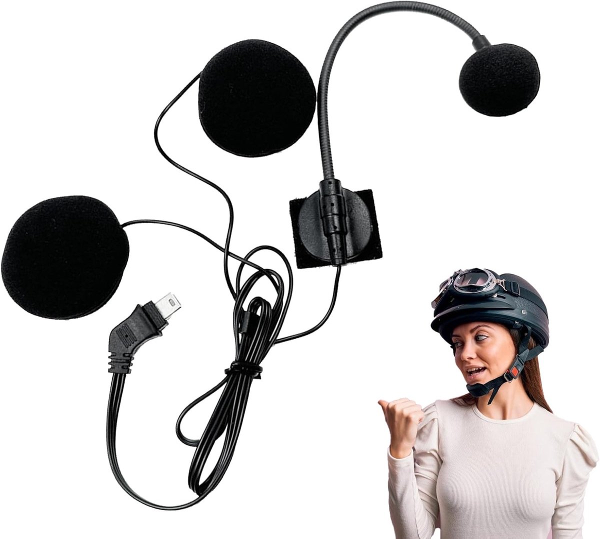 Headset Motorhelm Hoofdtelefoon Microfoon
