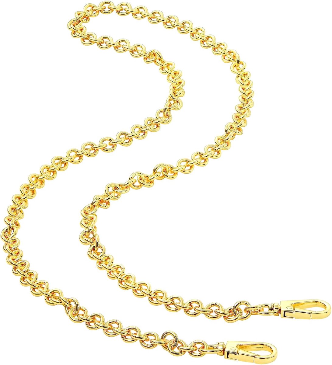 Tasriem Voor Handtas, Gouden Kettingen, Vervangende Schoudertasriem, Met Metalen Gespen(D90CM)