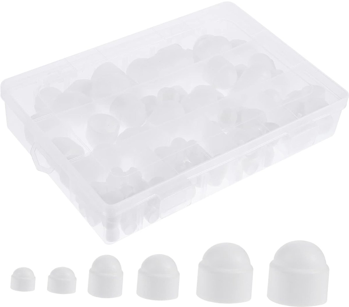 145stuks Zwarte Hexagon Moercaps Beschermende Deksel Voor Schroeven Moeren Weerbestendig Eenvoudig Te Installeren Voor Hexagon Vormige Bevestigingen