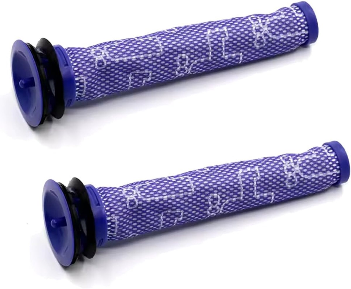 2 HEPA-filters voor stofzuiger Dyson V6, V7, V8, DC58, DC59, DC61, DC62, DC74, ref. DY-965661-01: paars en wit, 2 stuks