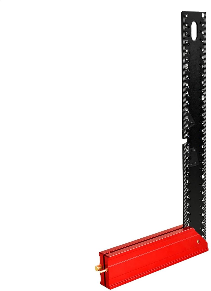 30 cm, dubbele schaal, metrisch en imperiaal, verstelbaar