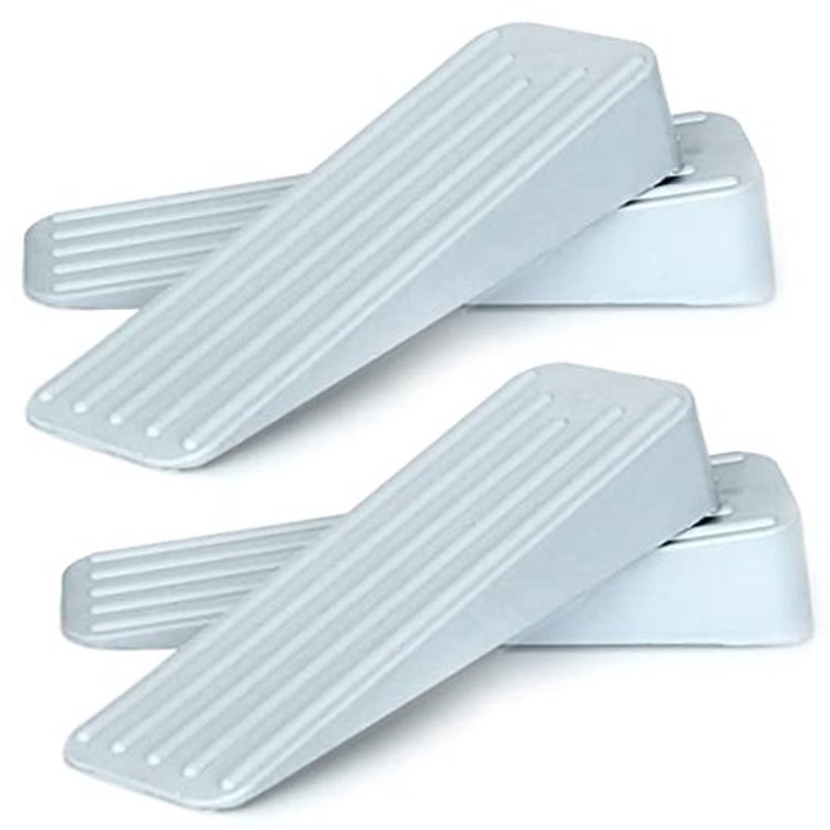 Rubberen deurstopper - Met antislip - Geschikt voor binnen en buiten - 4 stuks
