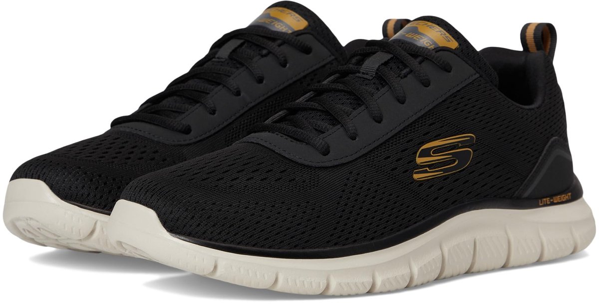 SKECHERS TRACK LESHUR, 232758-BLK, Male, Black Skechers Comfortable Shoes, Male, 232758-BLK, Black, 39