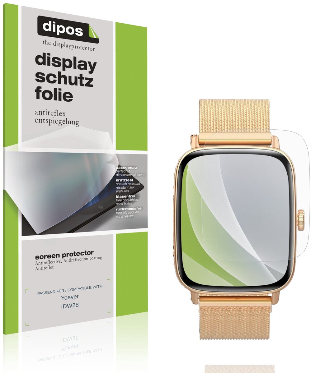 dipos – 6x Matte Beschermfolie geschikt voor Yoever IDW28 | Krasbestendige & antireflecterende Screenprotector Ultra-Thin