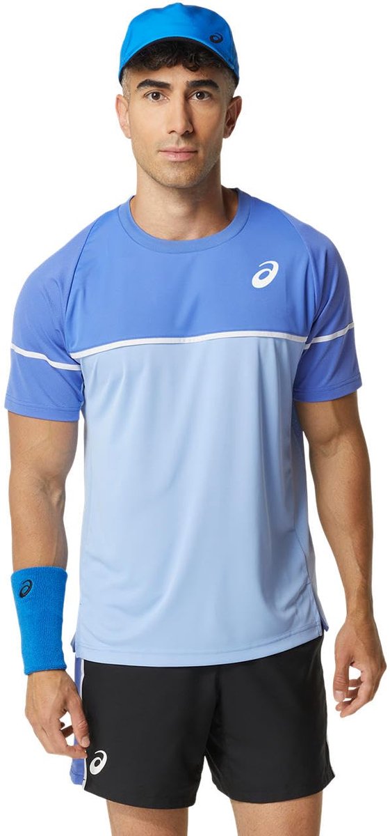 Asics Men Game Ss Top Blauw