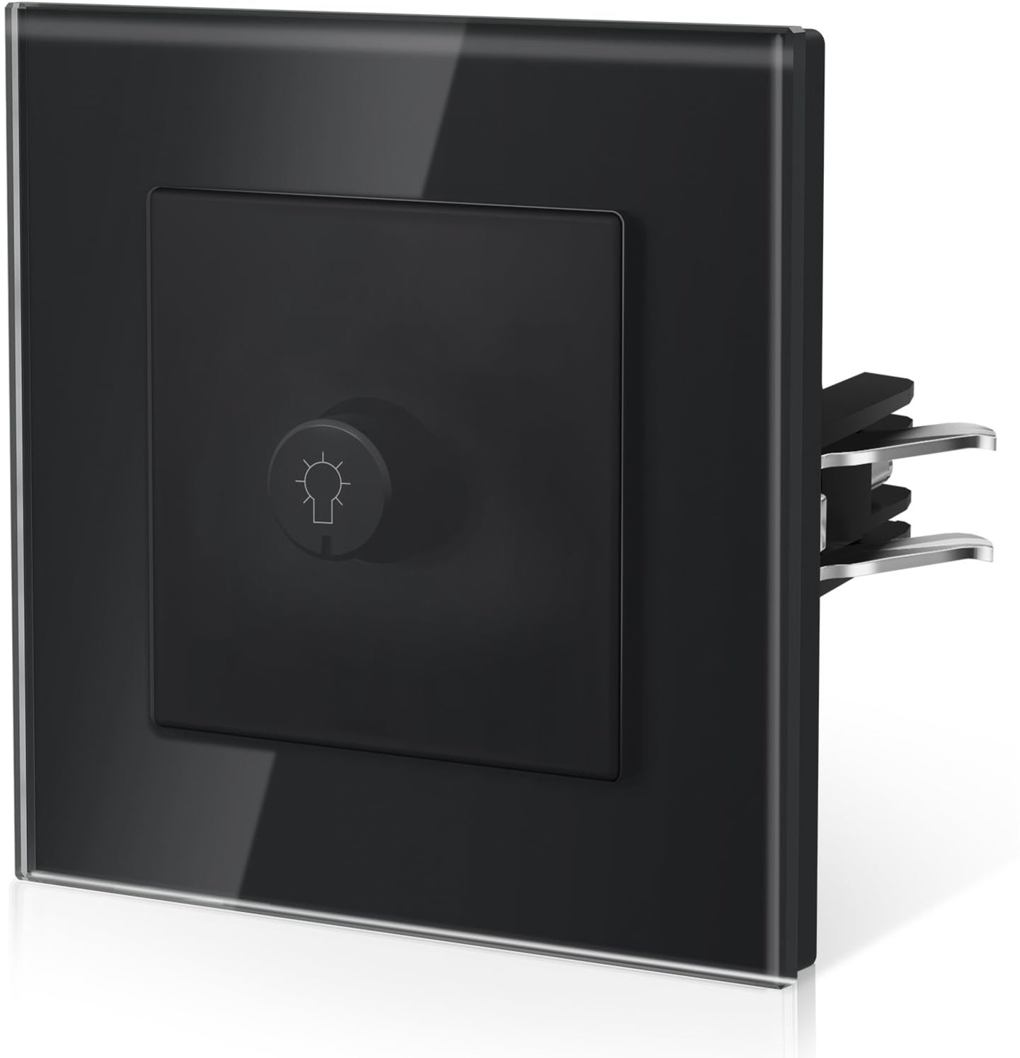 BSEED variabele schakelaar van glas, lichte variabele schakelaar met grepen, Dimmer 500W, zwart - ShopVlot