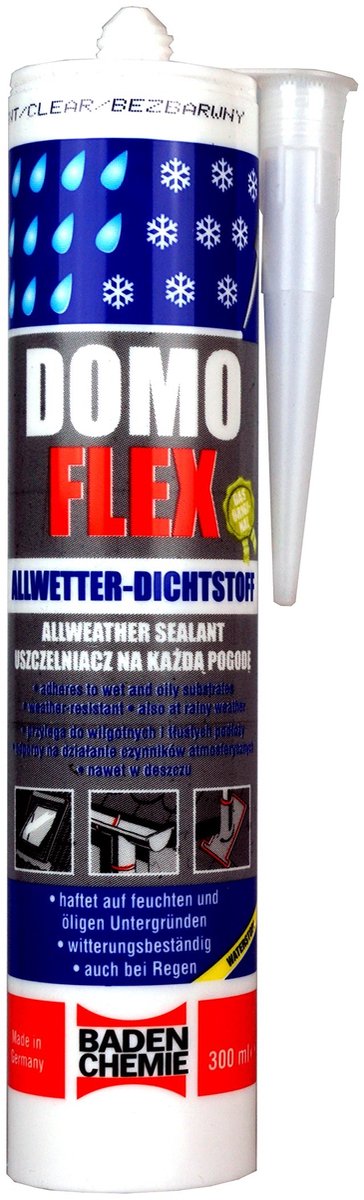 Transparante All-Weather Sealant Cartridge 300ml - Waterdicht en UV-bestendig