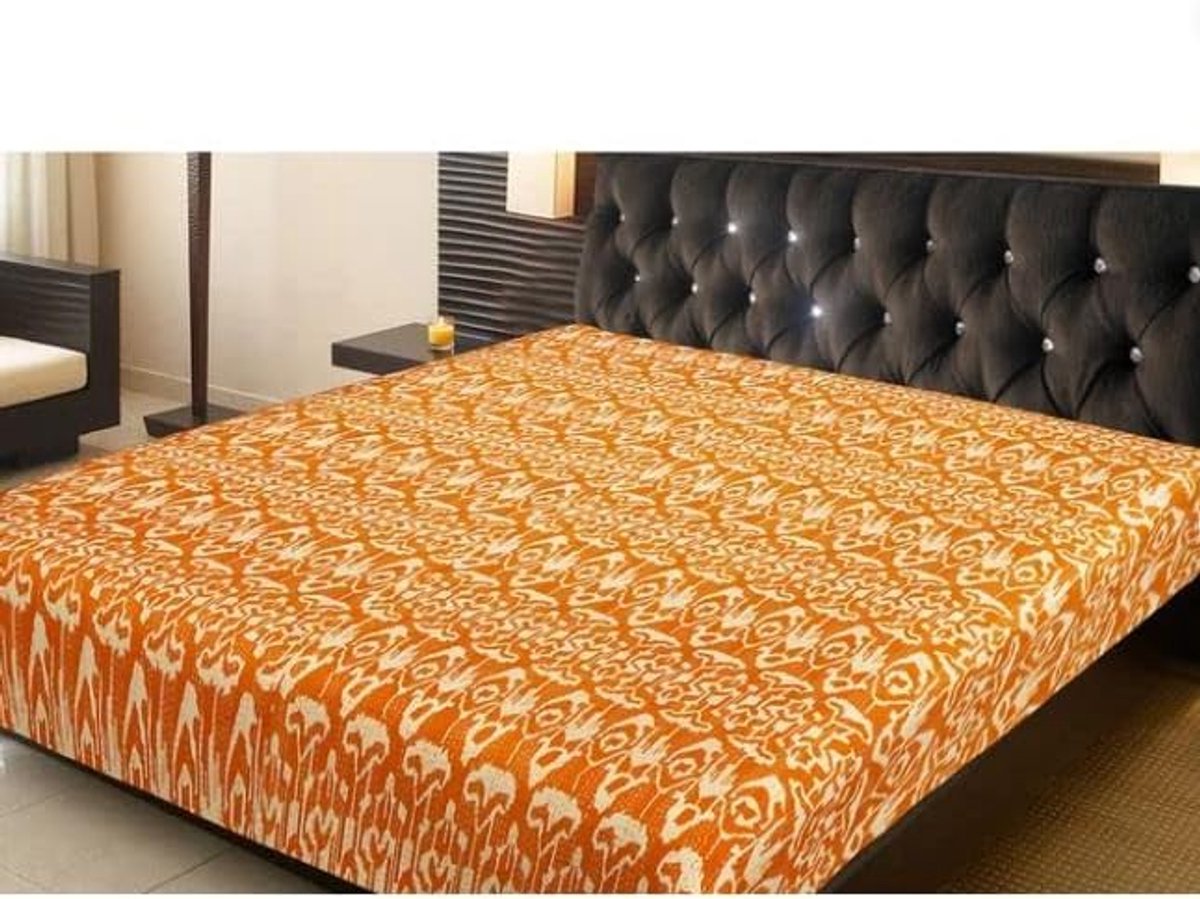 Indiase Handgemaakte Kantha Gewatteerde Vintage Katoen Quilt Paradijs Print Boho Coverlet Gooi Sprei Deken Bedcover Beddengoed Thuis Decoratieve Gudri (Geel, Koningin 90 "x 108")