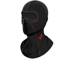Swerve Gear ColdSeason Balaclava zwart met rood – Wind- en waterdichte Motor Bivakmuts voor Helm, Gezicht en Nek