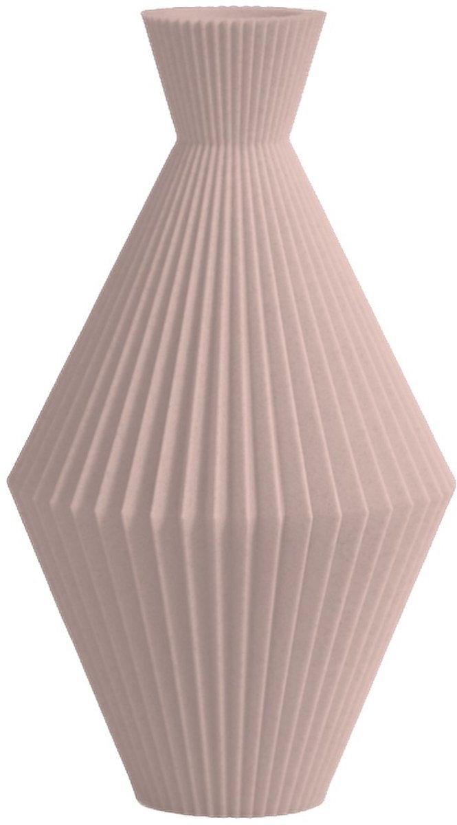 Layvo Arden Vaas - Bloesem - 20 cm - droogbloemen vaas - geometrische vaas - gerecycled plastic