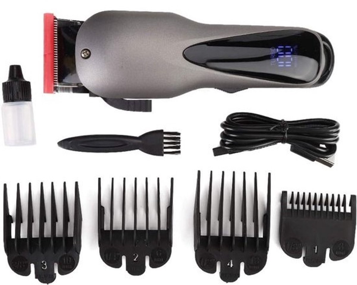 Verstelbare elektrische tondeuse met LED voor kapsels en haar knippen