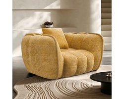 Lexzurn Zitzak - Wolk Zitzak voor Volwassenen - Zachte Lounge Fauteuil met Comfortabel Design - Moderne Relaxstoel voor Woonkamer, Slaapkamer en Gamingruimte - Geel