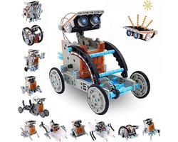 12-in-1 Solar Robot Bouwpakket - STEM Educatief Bouwspeelgoed met Zonnepaneel - 190 Onderdelen voor 12 Robotmodellen - Robot Bouwen voor Kinderen Volwassenen - Perfect Sinterklaas- & Kerstcadeau