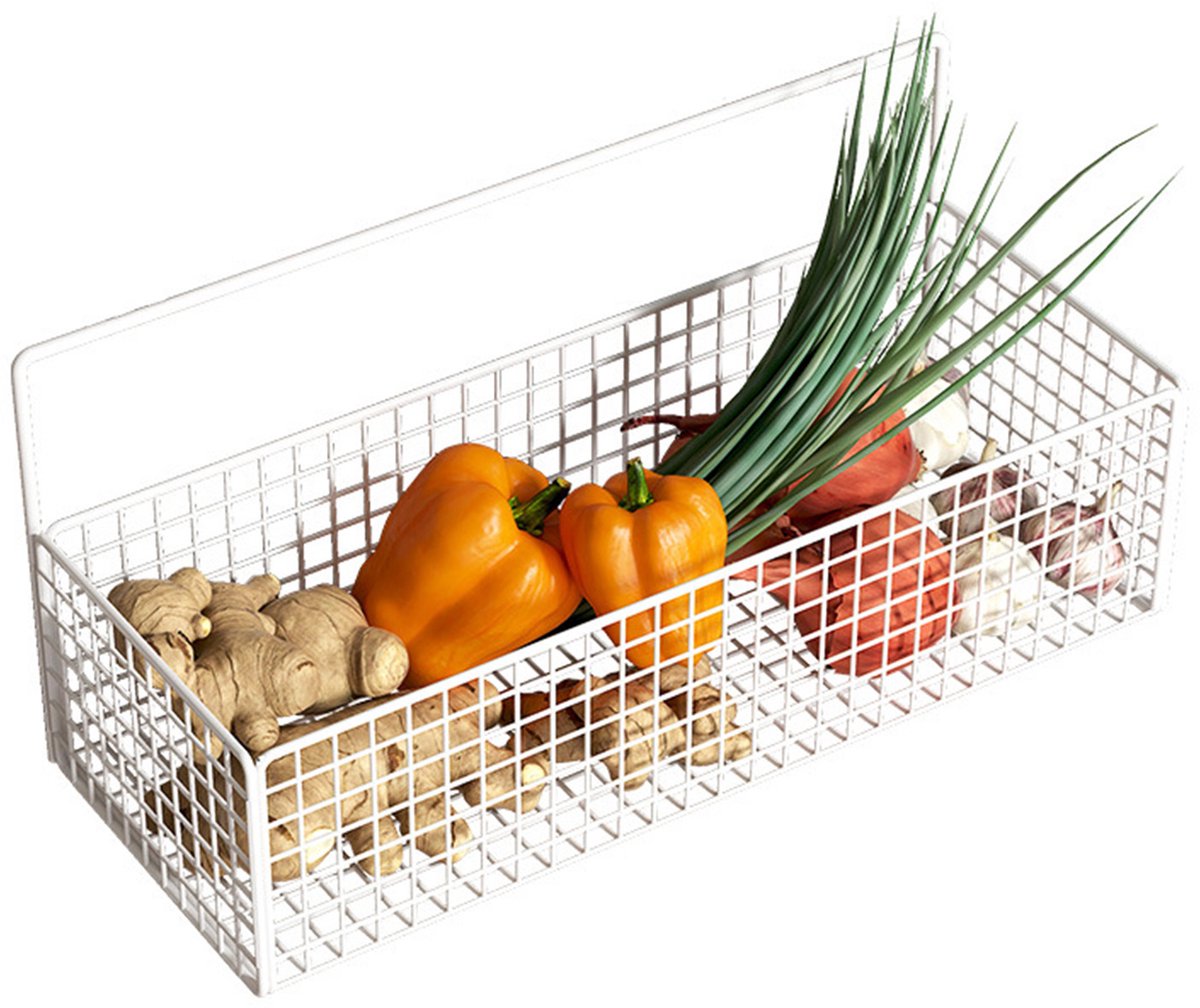Draadmand – 36 x 15,5 x 13 cm – Wandmontage Zonder Boren – Keuken & Badkamer
