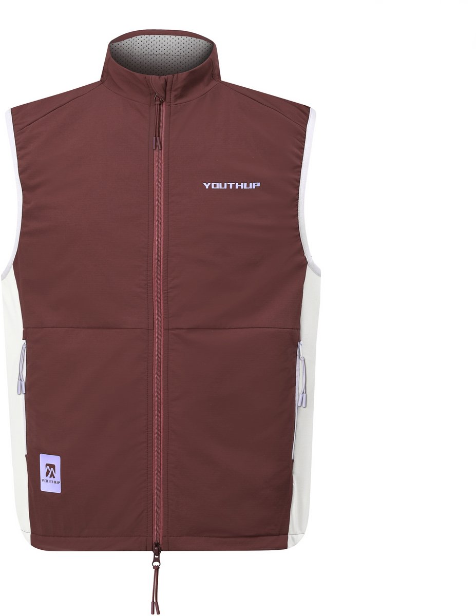YOUTHUP Heren Outdoor Colourblock Bodywarmer Waterafstotend Warm 2XL Rood