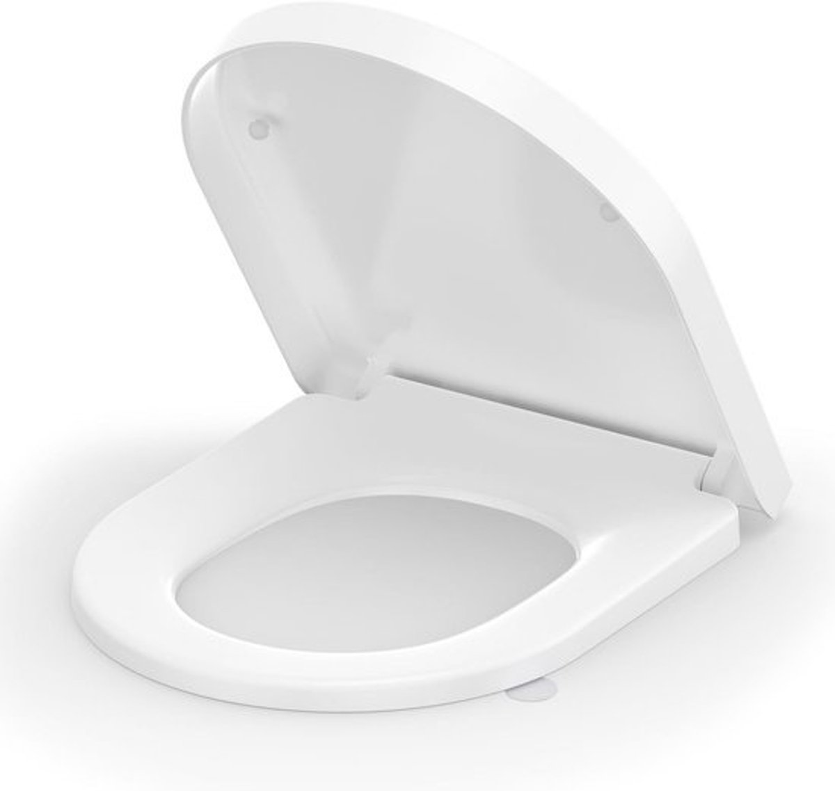 D-vorm toiletbril - Softclosemechanisme - Afneembare Duroplast toiletdeksel - Verstelbare scharnieren