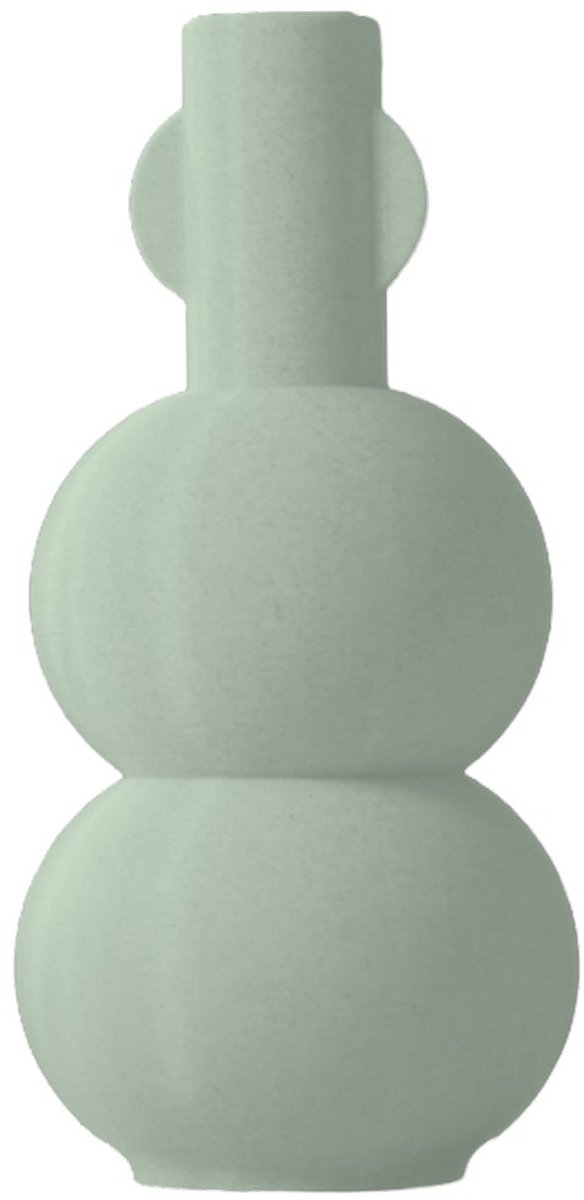 Layvo Zelma Vaas - Salie - 20 cm - droogbloemen vaas - japandi - gerecycled plastic