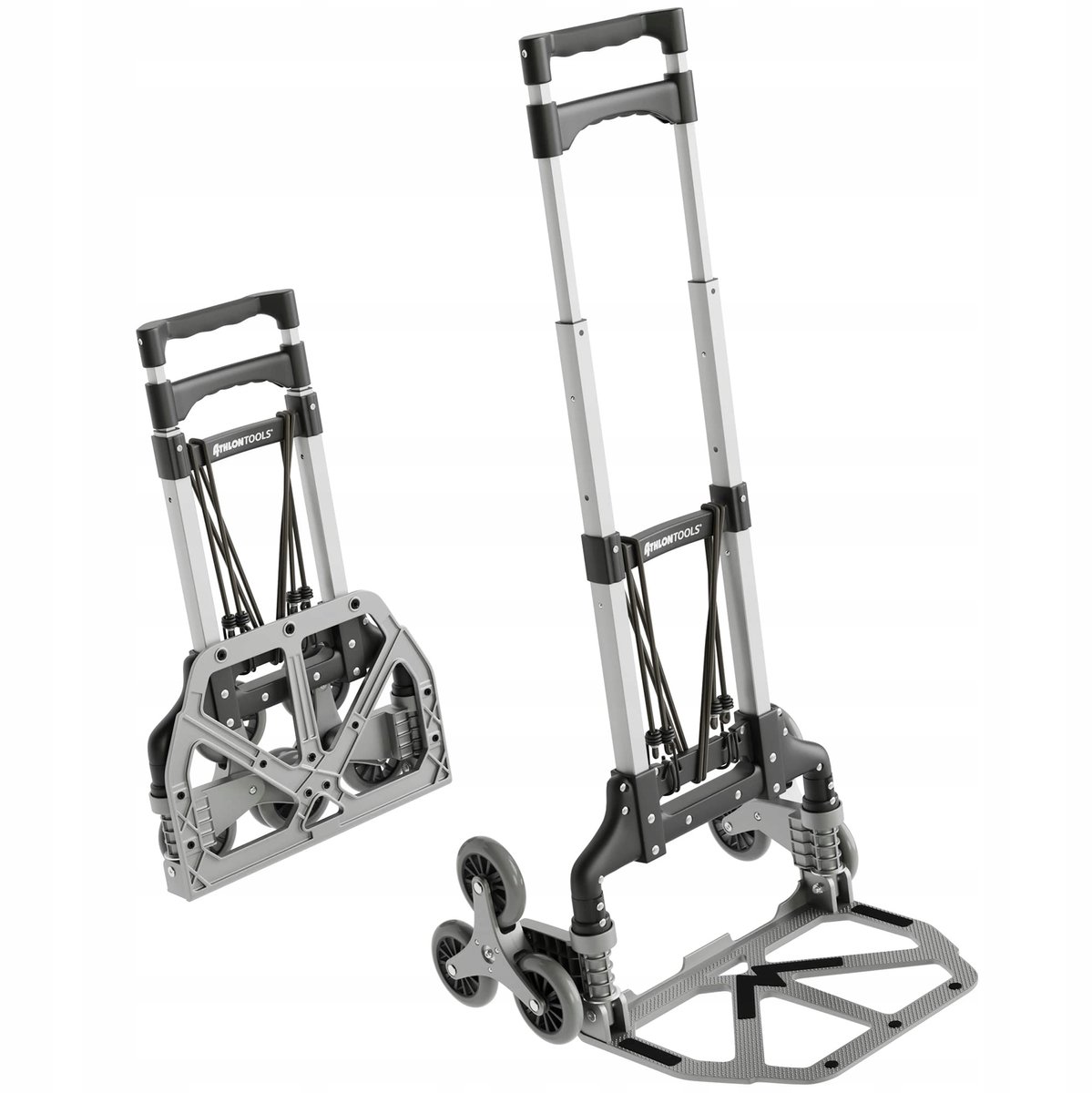 ATHLON TOOLS Aluminium Transportkar, Opvouwbaar, 110cm Handvat, 70kg