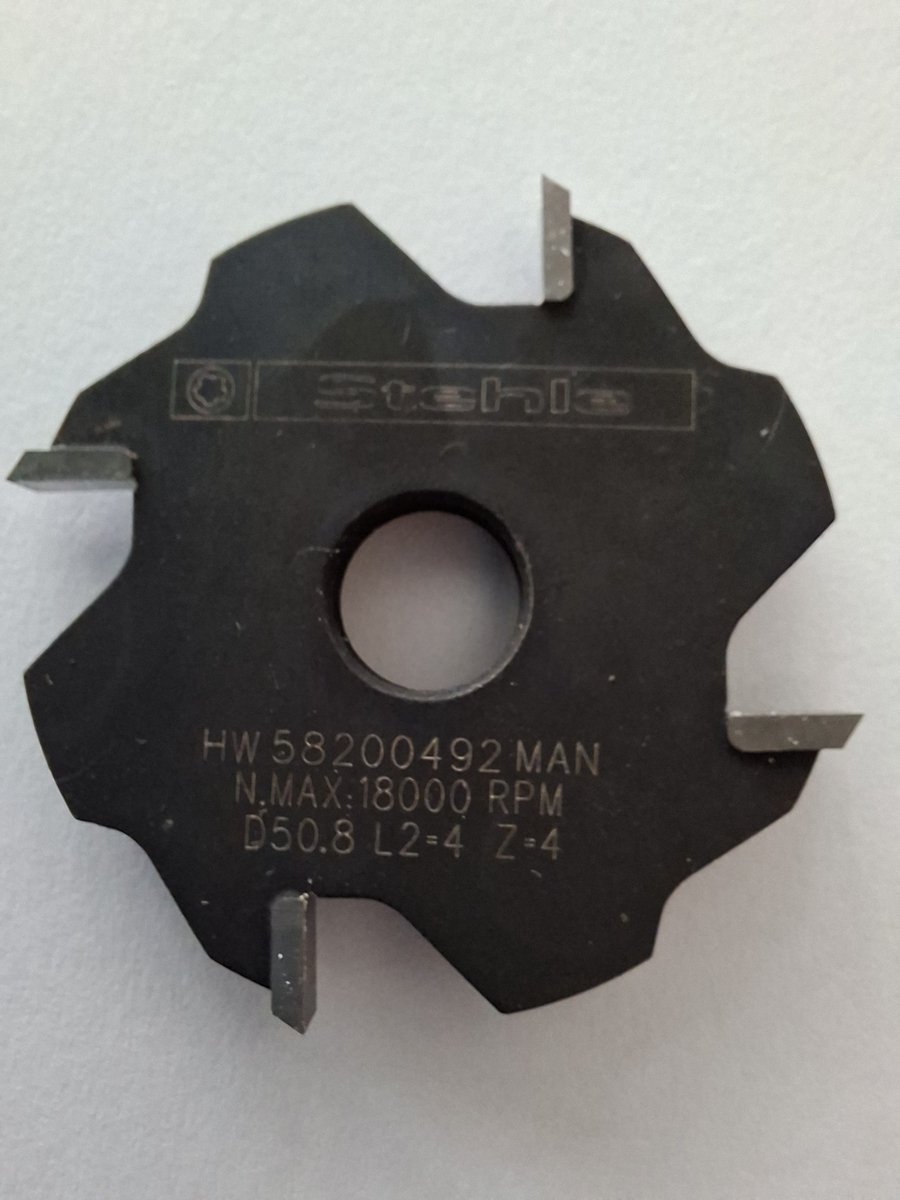 Stehle Hardmetaal groefschijffrees 4mm breed M12 schroefdraadopname
