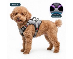 Premium Pets Hondentuig - Y Tuig hond - Harnas Hond - Anti trek tuig Hond - Led Lichtgevend - Reflecterend - S