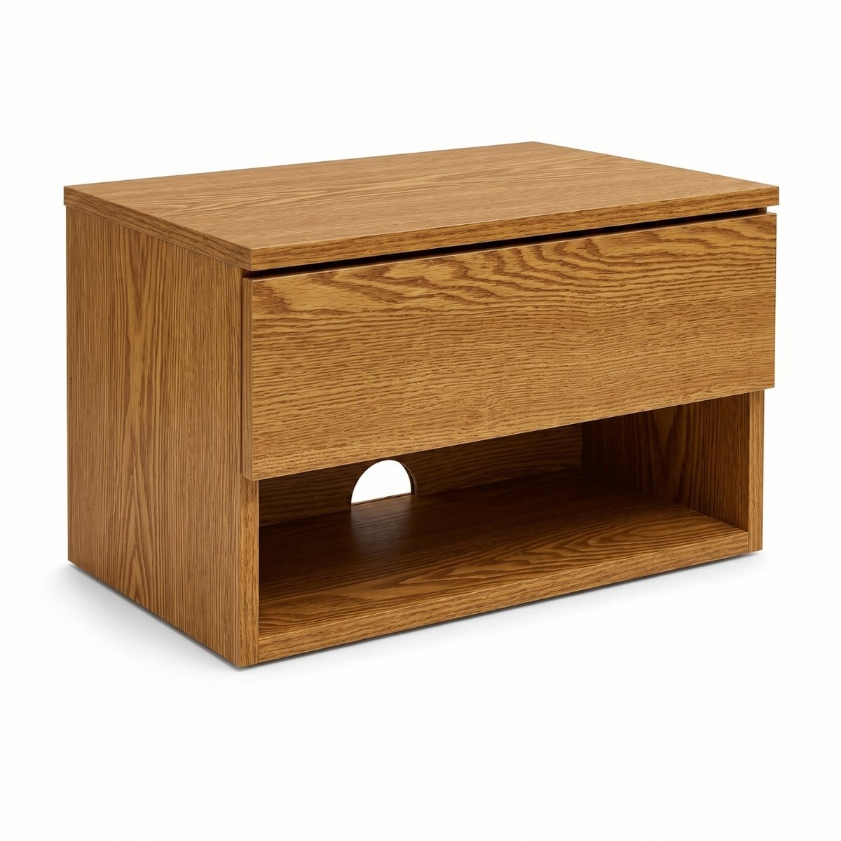 Wandnachtkastje met lade en plank, 40 x 30 x 21,5 cm