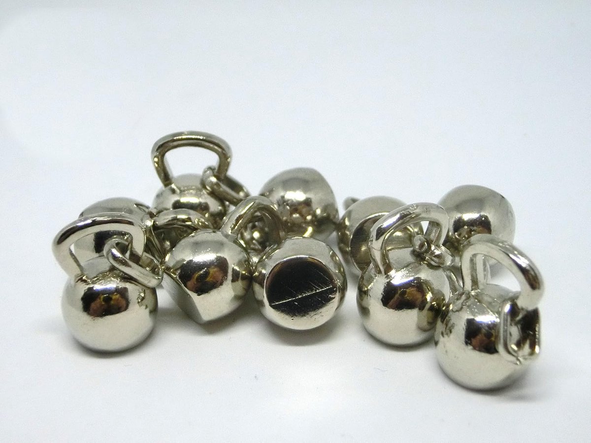 Stock Lot x 10pcs Kettlebell Pendants with Ring Ball Fitness Bodybuilding Gym Gym - ShopVlot
