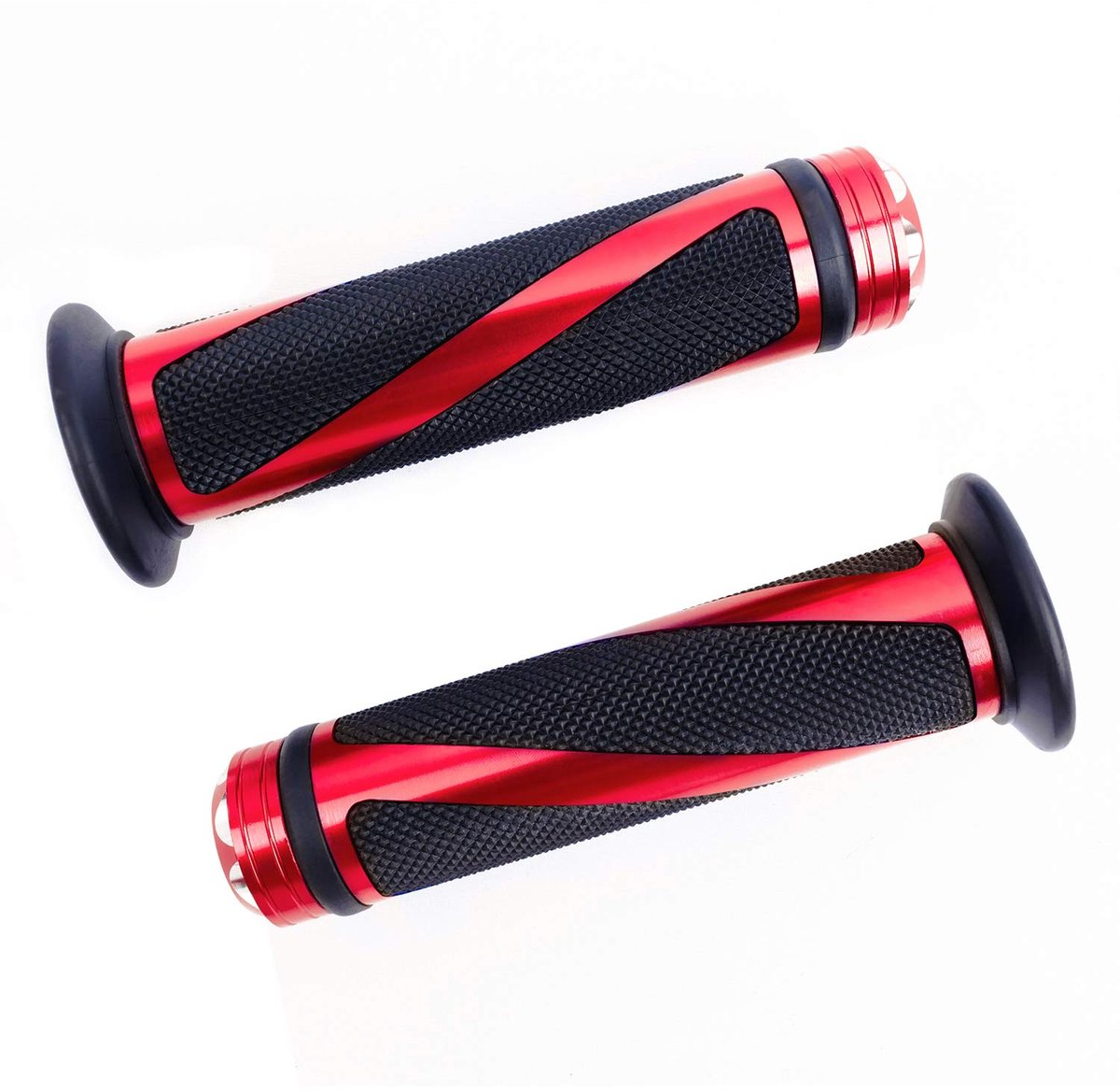 SFONIA 2 stuks Motorfiets Stuurgrepen Handvat Stuur Rubberen Aluminum Handgrepen 22MM 7/8" Antislip Universele voor - ShopVlot
