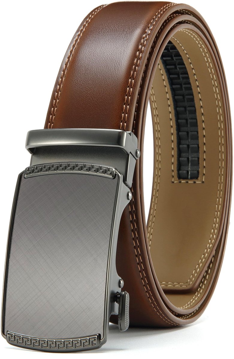 CHAOREN Heren Riem, 35mm Leren Riem met Automatische Gesp - ShopVlot