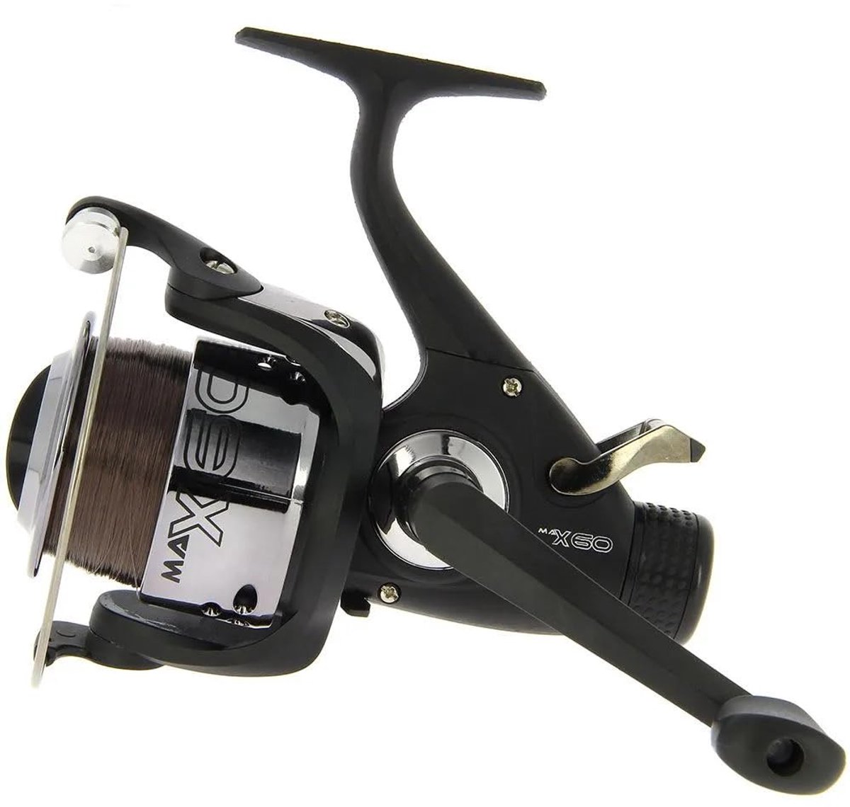 NGT Max60 2bb 'Carp Runner' haspel met Lijn - Groen, 4,5 kg - ShopVlot
