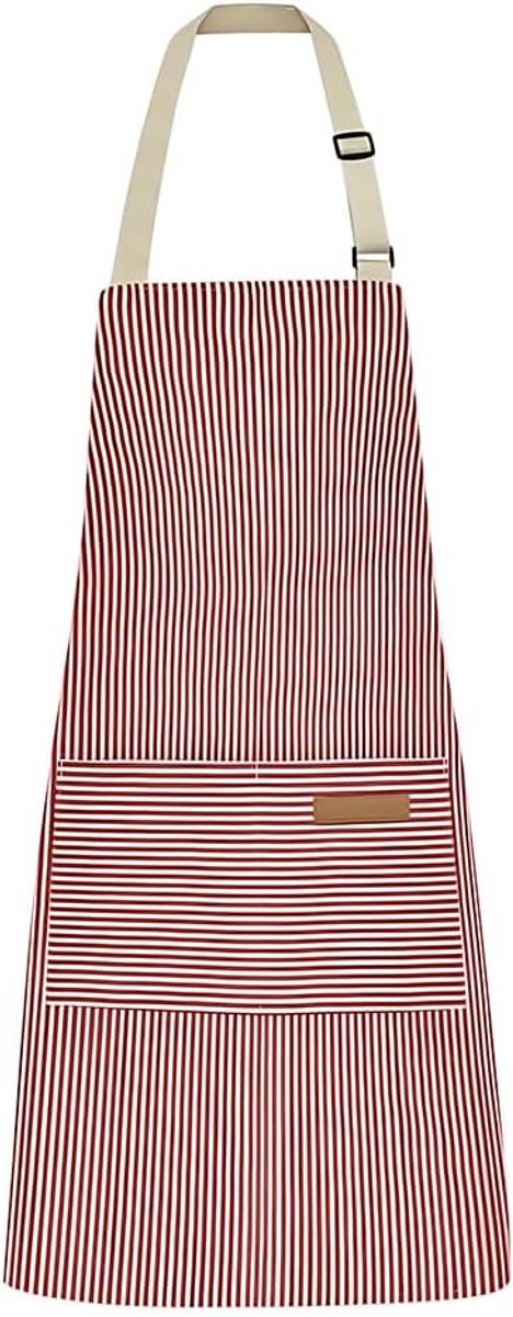 Chef Apron, Waterproof Apron, Adjustable Grill Apron with Long Straps for Home Kitchen, Restaurant, Coffee House - ShopVlot