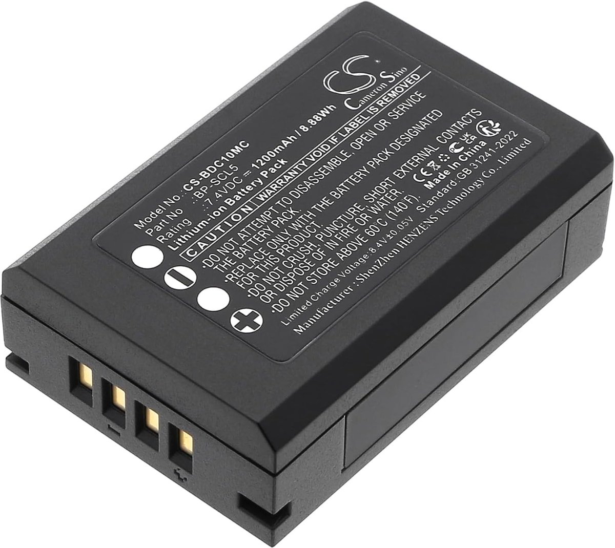 Replacement battery for Leica M10, M10P, M10R PN: Leica 24003, BP-SCL5 1200 mAh / 8.88 Wh - ShopVlot