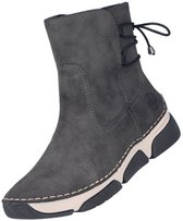 Rieker dameslaarzen, gevoerd, grijs 45990-45