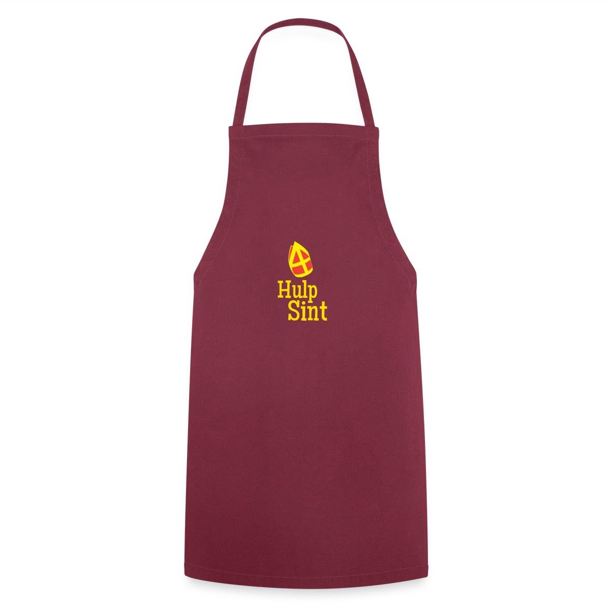Hulp Sinterklaas Logo Decoratief Ontwerp Keukenschort