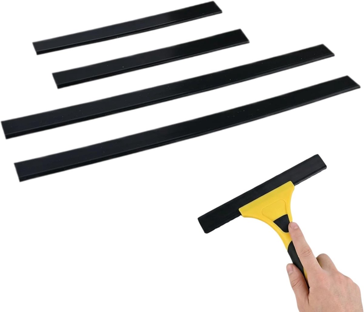 Rubberen wisserbladen set van 4 - 170 mm en 280 mm - vervangingsonderdelen - streak-free reiniging - ShopVlot