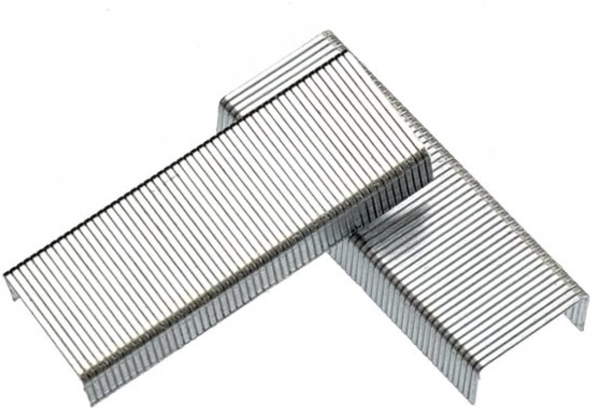 Gegalvaniseerde nietjes - Kantoorbenodigdheden massa - Zware bindprojecten - Duurzaam materiaal - 6 mm hoogte - Zoals getoond