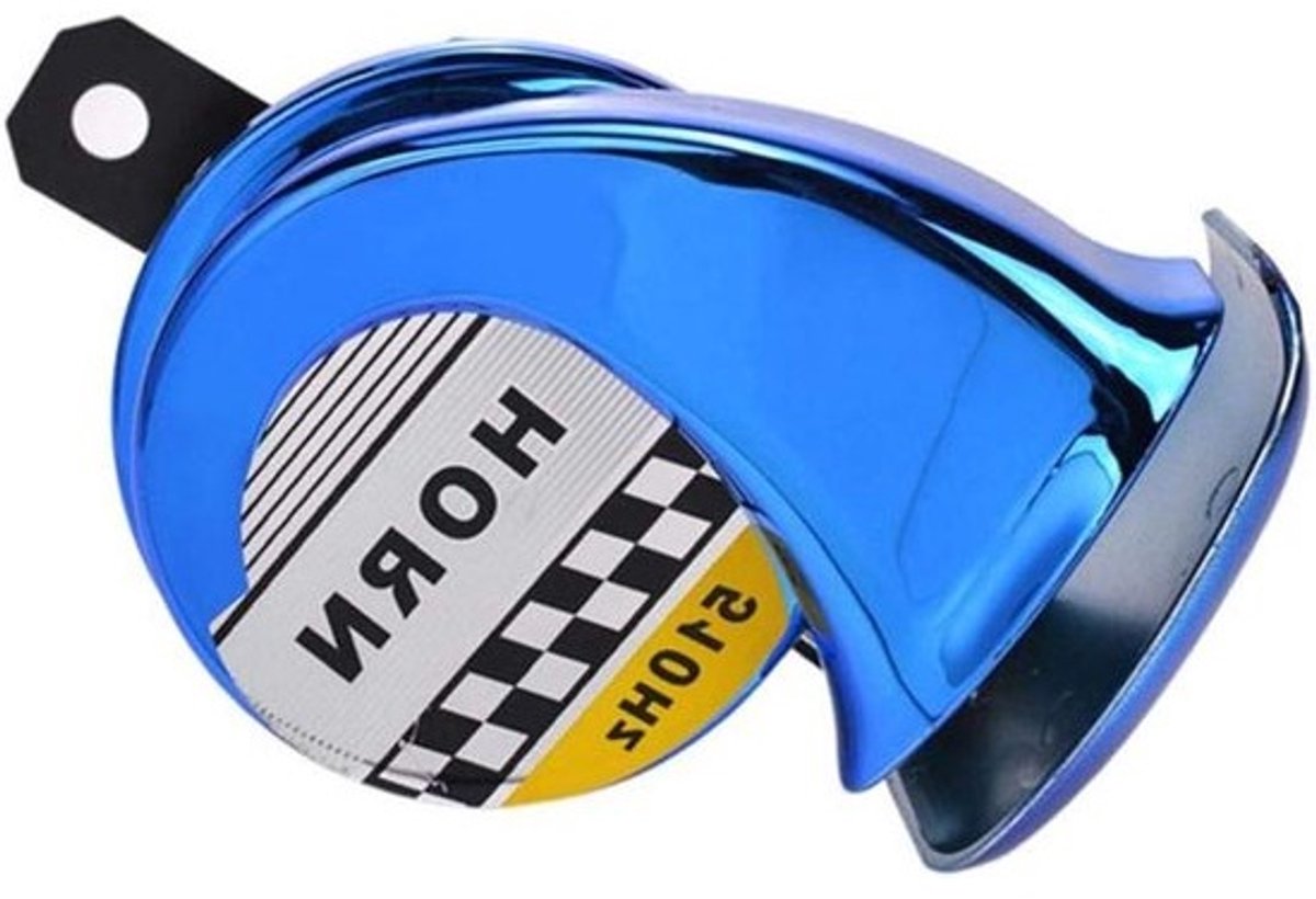 Autoclaxon - Luid geluidssignaal - Voor extra verkeersveiligheid - Extreem luid - 130 dB - 12 V - Blauw