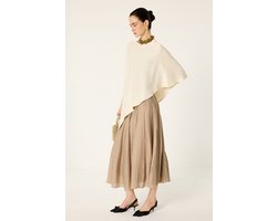 Touché Privé - Midi-rok met plooidetail - Mink - Dames