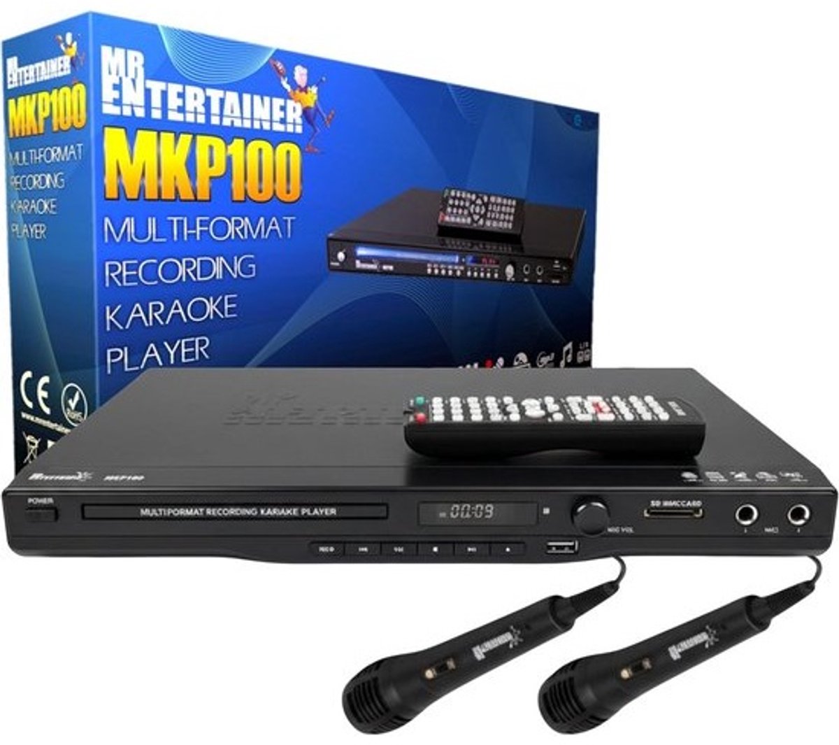 Multi-format karaoke-machine - met opnamefunctie - HDMI en USB-afspelen