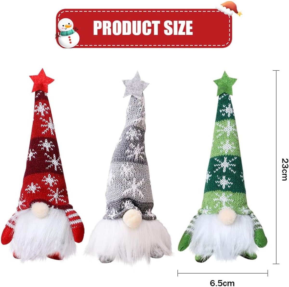 Namajunas - 3stuks - kerstkabouter - Kerstbeelden & Figuren - kerst decoratie klein - kerst decoraties - kerstdecoratie voor binnen - kerstelfje - Kerstboomversiering - Met verlichting - kerstversiering -kerst versiering tafel - korte benen – foto 7