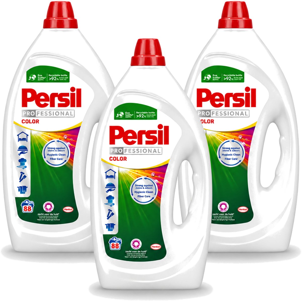 3 x Persil Professional Color - Vloeibaar Wasmiddel - Gekleurde Was - 88 Wasbeurten - Voordeelverpakking - 3 stuks