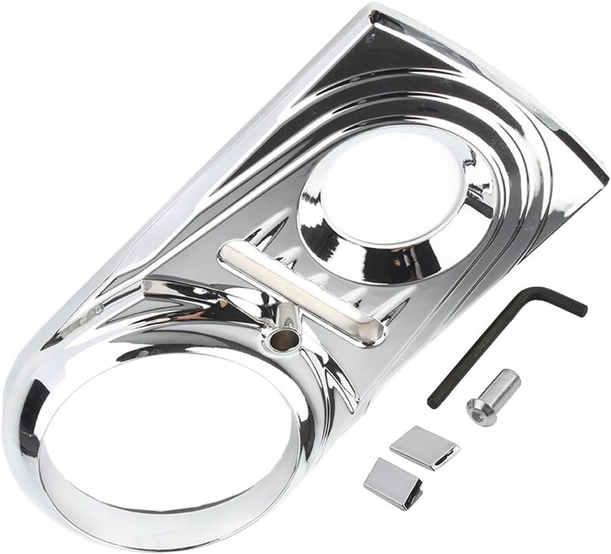 Motorcycle Dash Panel Insert Cover Trim voor Dyna Softail, ABS Chrome, Geschikt voor Harley Davidson, Accessoire voor Motorfiets