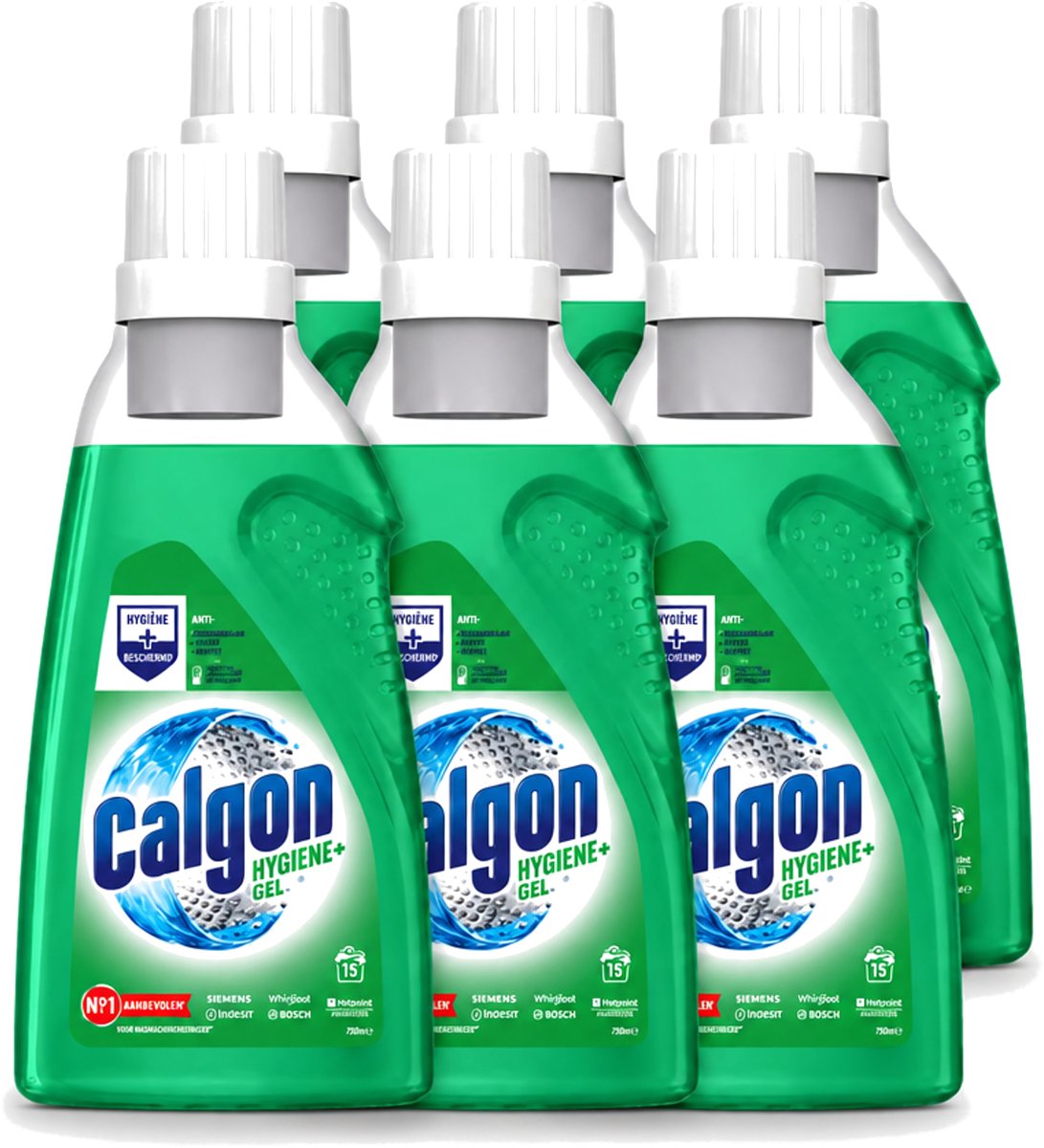 6 x Calgon – Wasmachinereiniger Gel – Hygiene+ – 750 ml - Voordeelverpakking - 6 stuks