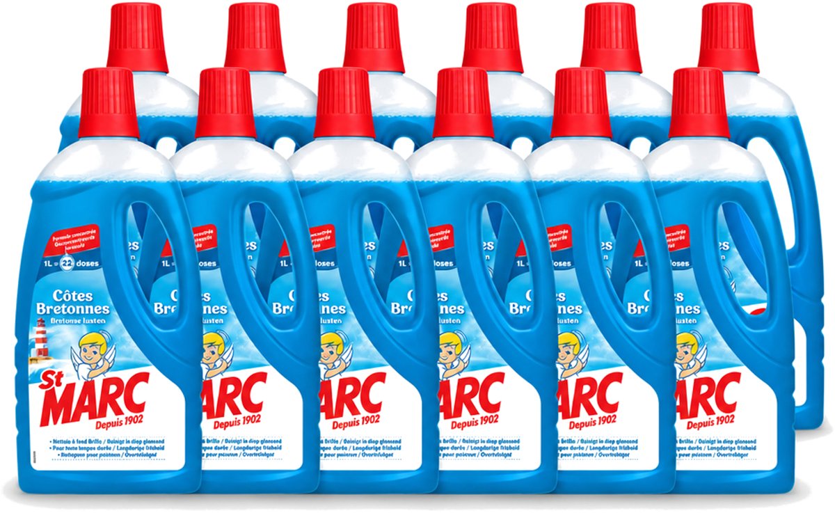 12 x St. Marc - Allesreiniger - 22 Dossissen - 1L - Voordeelverpakking - 12 stuks