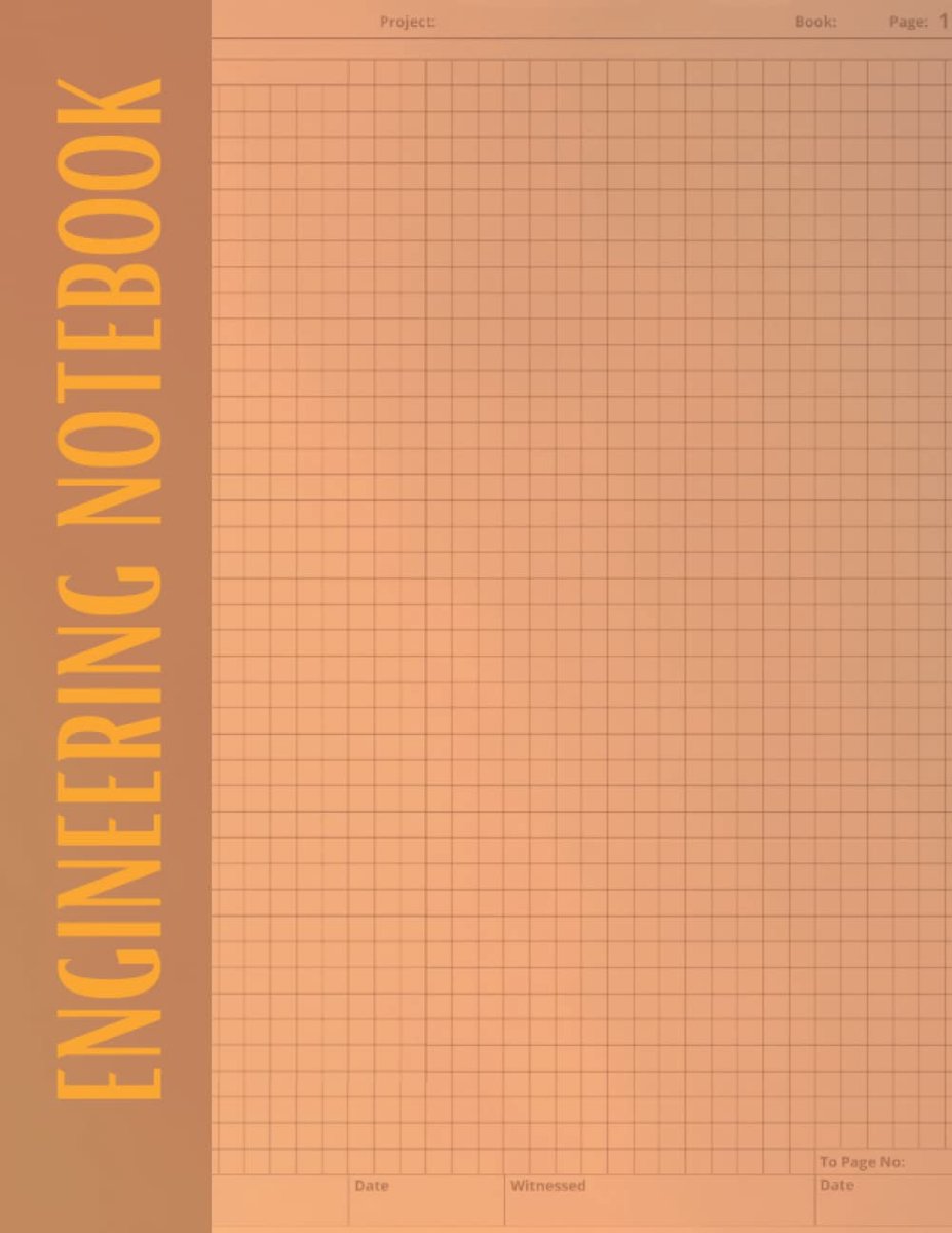 Engineering Notebook: Graph Paper Composition Notebook – Quadrille Technical and Milimetric Paper – Lab Grid Format - ShopVlot
