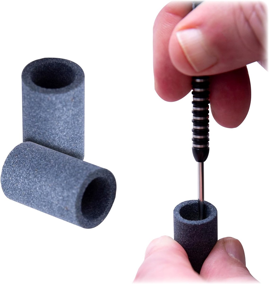 RUTHLESS - Round pencil sharpener - Round stone - 2 pieces. - ShopVlot
